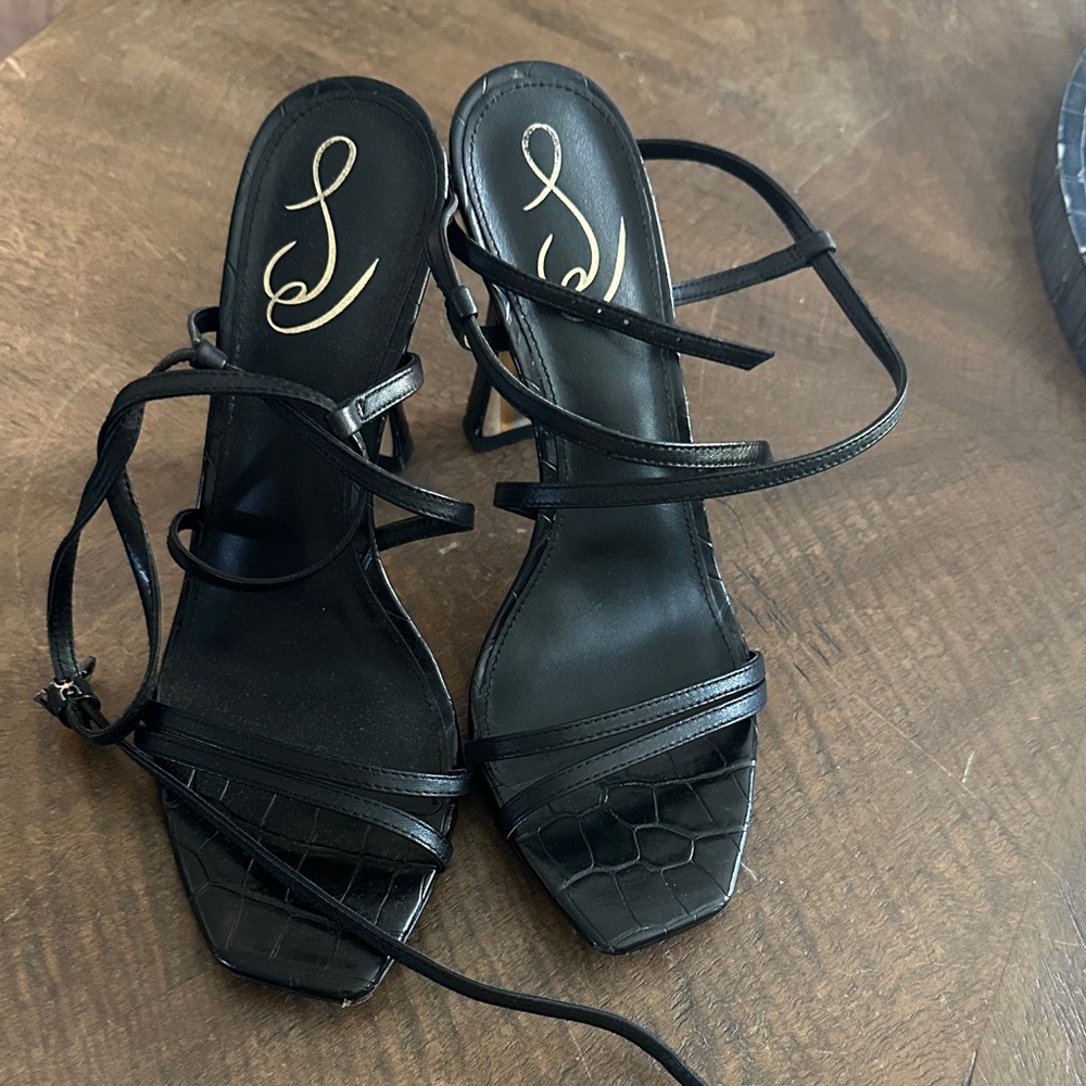 Sam Edelman Black Strappy Sandals